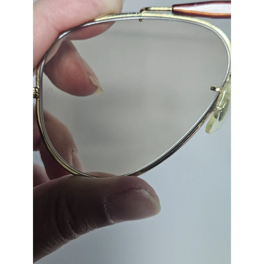 Vtg B&L Ray Ban Outdoorsman Leathers Sunglasses 58mm Changeables Brown Case USA